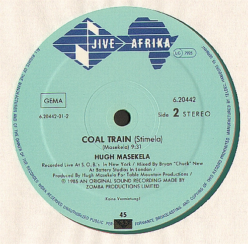 Hugh Masekela - Lady | Jive Afrika (6.20442) - 4