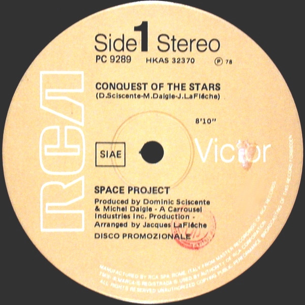 Space Project - Conquest Of The Stars / Mission To Lyra | RCA Victor (PC 9289) - main