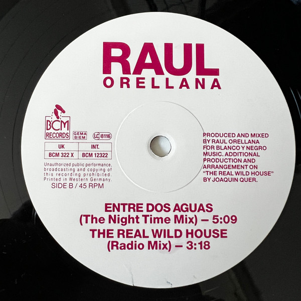 Raúl Orellana - The Real Wild House | BCM Records (BCM 12322) - 4