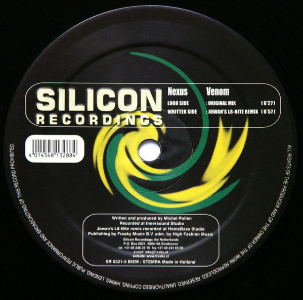Nexus - Venom | Silicon Recordings (SR 0321-5) - 3 Nexus - Venom | Silicon Recordings (SR 0321-5) - 3