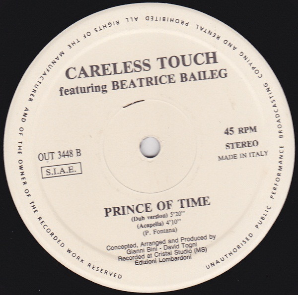 Careless Touch featuring Beatrice Baileg - Prince Of Time | Out (OUT 3448)