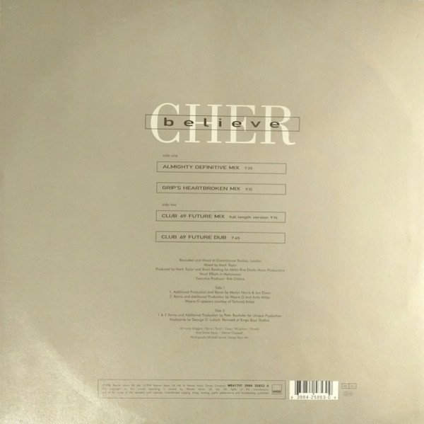 Cher - Believe | WEA (WEA175T) - 2
