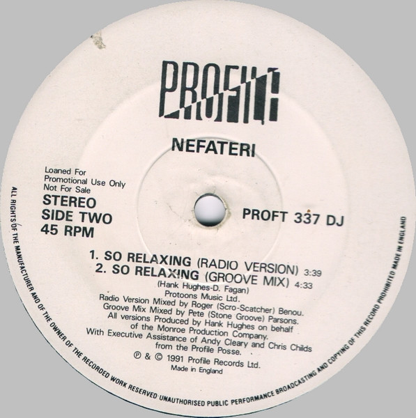 Nefateri - So Relaxing | Profile Records (PROFT 337 DJ)