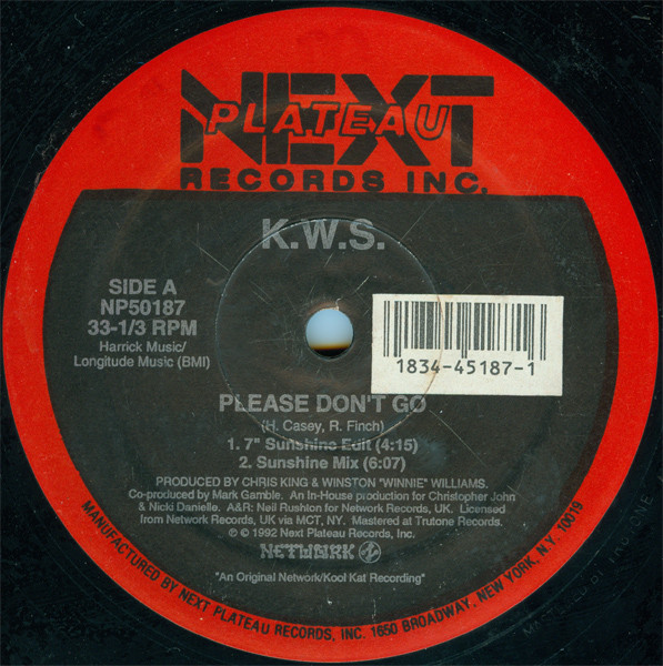 K.W.S. - Please Don't Go | Next Plateau Records Inc. (NP50187) K.W.S. - Please Don't Go | Next Plateau Records Inc. (NP50187)