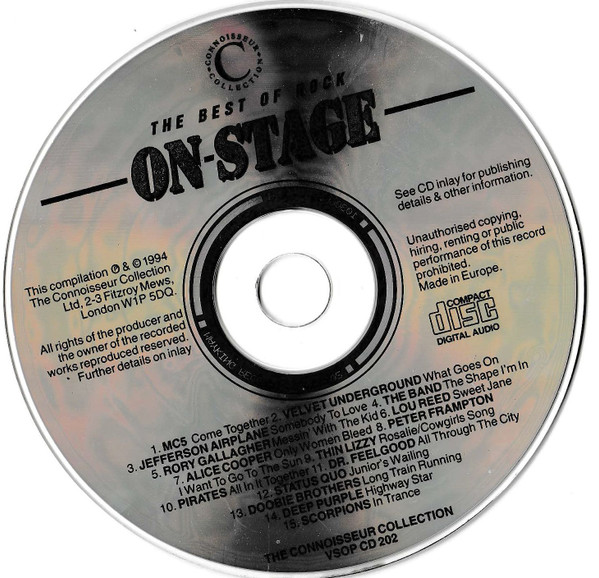 Various - The Best Of Rock On-Stage | Connoisseur Collection (VSOP CD 202) - 3