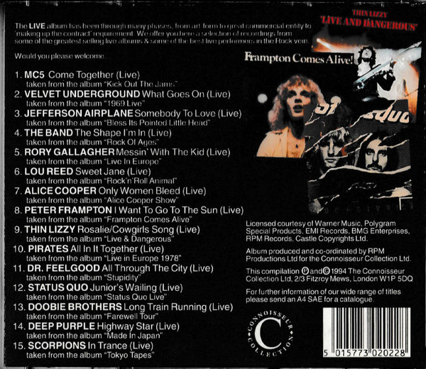 Various - The Best Of Rock On-Stage | Connoisseur Collection (VSOP CD 202) - 4