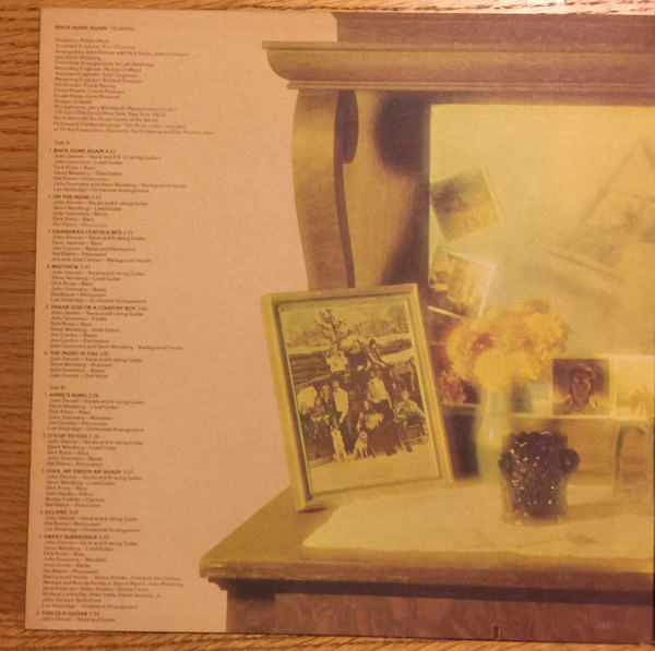 John Denver - Back Home Again | RCA (CPL1-0548) - 2