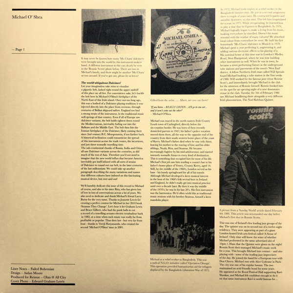 Michael O'Shea - Michael O'Shea | AllChival (ACMOSLPx1) - 2