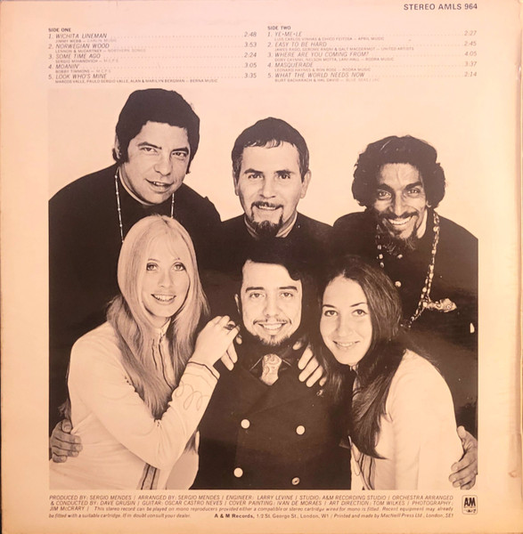Sérgio Mendes & Brasil '66 - What The World Needs Now | A&M Records (AMLS 964) - 2