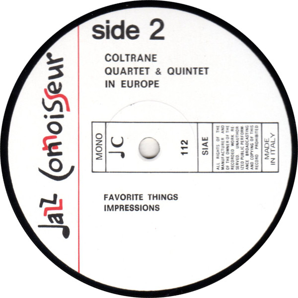 John Coltrane - Quartet & Quintet In Europe | Jazz Connoisseur (♩C 112) - 3 John Coltrane - Quartet & Quintet In Europe | Jazz Connoisseur (♩C 112) - 3