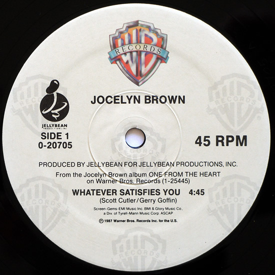Jocelyn Brown - Whatever Satisfies You | Warner Bros. Records (0-20705) - 3