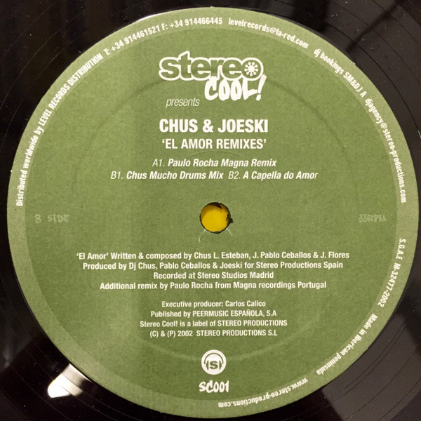 Joeski & Chus - El Amor (Remixes) | Stereo Cool! (SC001) - main Joeski & Chus - El Amor (Remixes) | Stereo Cool! (SC001) - main