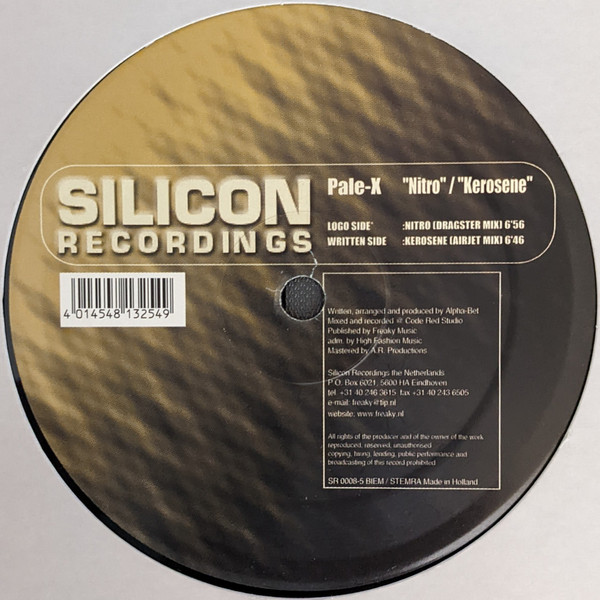 Pale-X - Nitro / Kerosene | Silicon Recordings (SR 0008-5) - 4 Pale-X - Nitro / Kerosene | Silicon Recordings (SR 0008-5) - 4