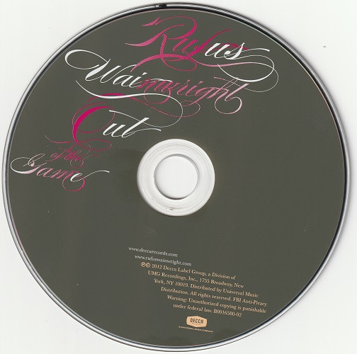 Rufus Wainwright - Out Of The Game [CD] | Decca (B0016580-02) - 3