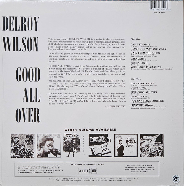 Delroy Wilson - Good All Over | Studio One (CLD-LP 7010) - 2 Delroy Wilson - Good All Over | Studio One (CLD-LP 7010) - 2