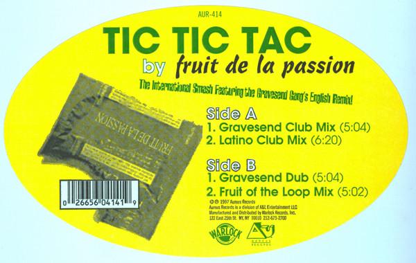 Fruit De La Passion - Tic Tic Tac | Aureus Records (AUR-414)