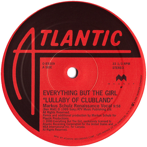 Everything But The Girl - Lullaby Of Clubland | Atlantic (0-85009) - 3 Everything But The Girl - Lullaby Of Clubland | Atlantic (0-85009) - 3
