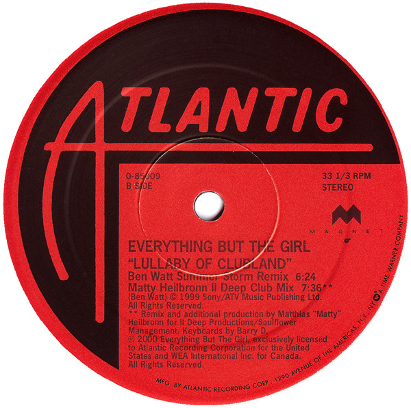 Everything But The Girl - Lullaby Of Clubland | Atlantic (0-85009) - 4 Everything But The Girl - Lullaby Of Clubland | Atlantic (0-85009) - 4