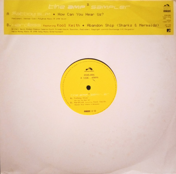 Fatboy Slim / Hardkiss - The Amp 2 Sampler | Astralwerks (ASW DJ 006)