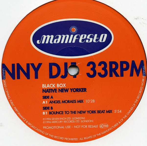 Black Box - Native New Yorker | Manifesto (NNY DJ1)