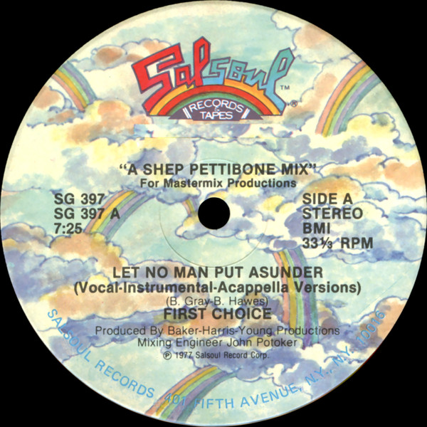 First Choice - Let No Man Put Asunder | Salsoul Records (SG 397)
