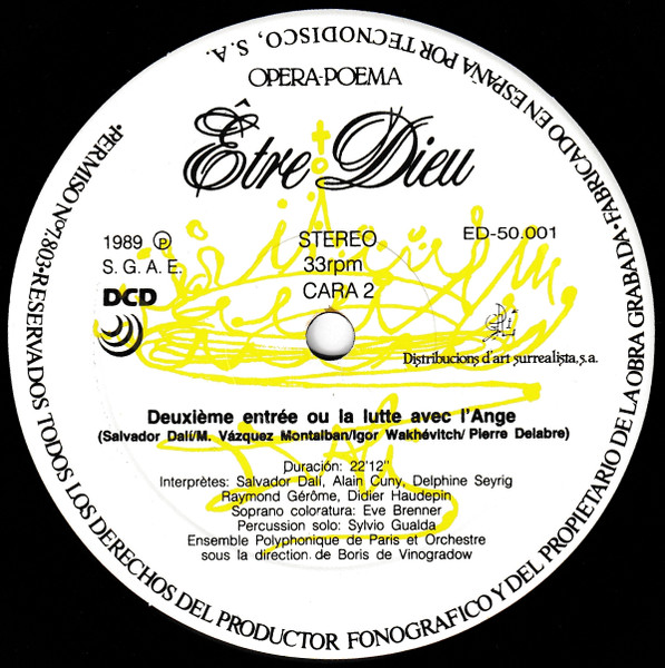Salvador Dalí - Être Dieu (Ópera-Poema) | DCD (ED-50.001-3) - 4