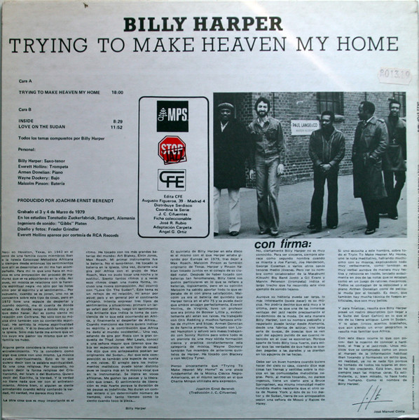 Billy Harper - Trying To Make Heaven My Home | MPS Records (JS-014) - 2 Billy Harper - Trying To Make Heaven My Home | MPS Records (JS-014) - 2