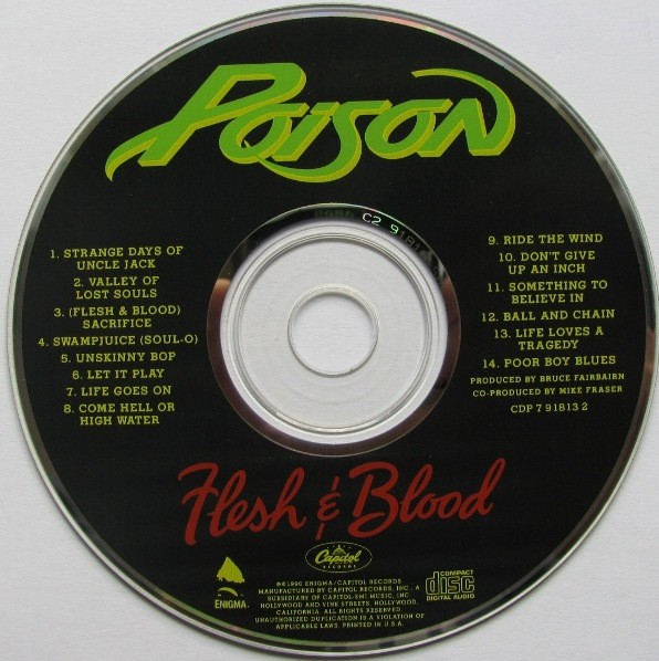 Poison - Flesh & Blood | Capitol Records (CDP 7 91813 2) - 3 Poison - Flesh & Blood | Capitol Records (CDP 7 91813 2) - 3