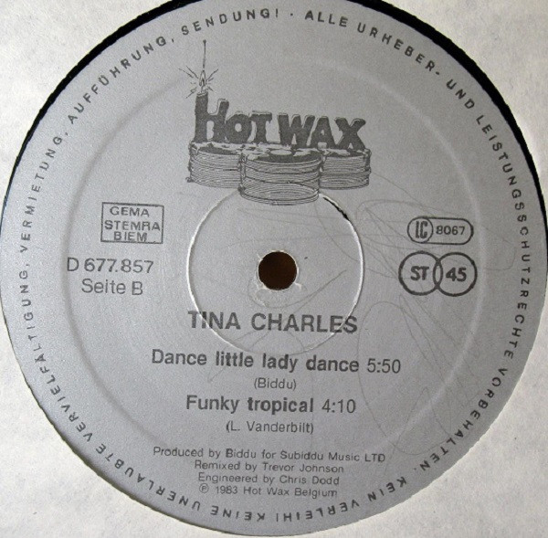 Tina Charles - Fallin In Love In Summertime | Hot Wax (D 677.857)