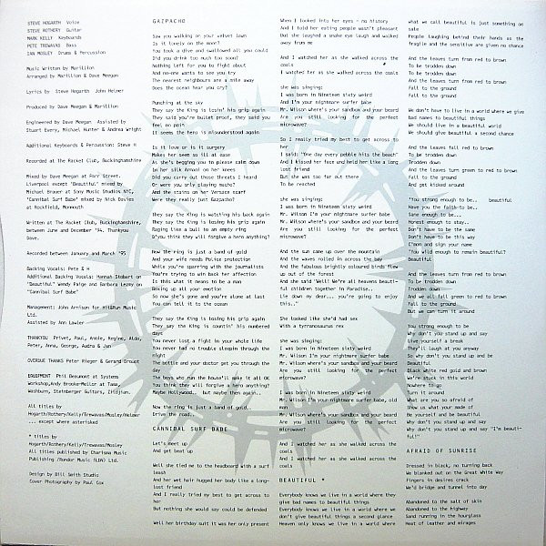 Marillion - Afraid Of Sunlight | EMI United Kingdom (EMD 1079) - 3