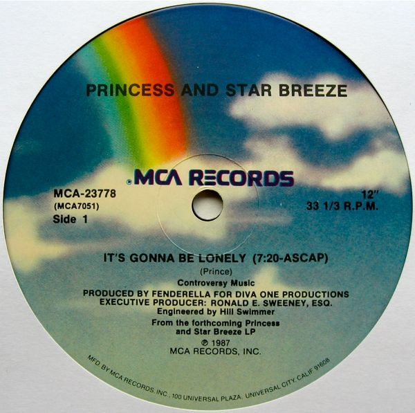 Princess And Starbreeze - It's Gonna Be Lonely | MCA Records (MCA-23778) Princess And Starbreeze - It's Gonna Be Lonely | MCA Records (MCA-23778)