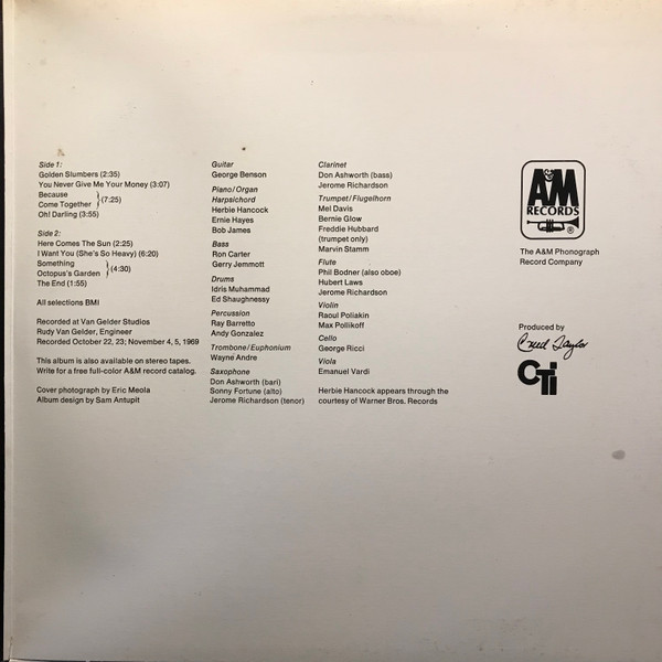 George Benson - The Other Side Of Abbey Road [Vinyl] | A&M Records (SP 3028) - 4