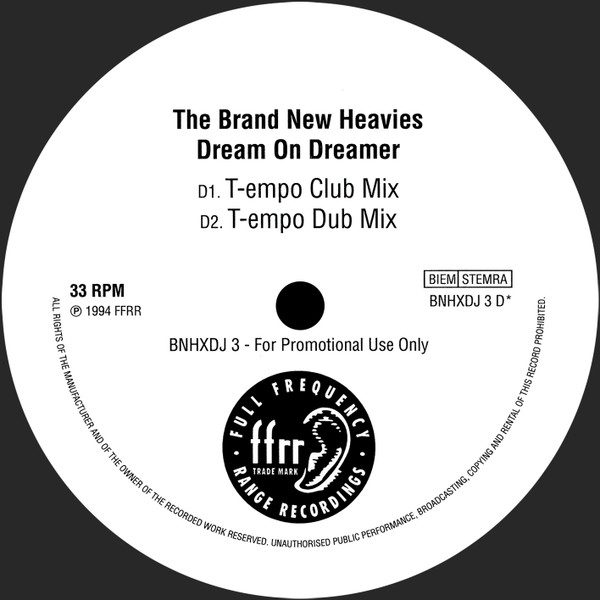 The Brand New Heavies - Dream On Dreamer | FFRR (BNHXDJ 3) - 4