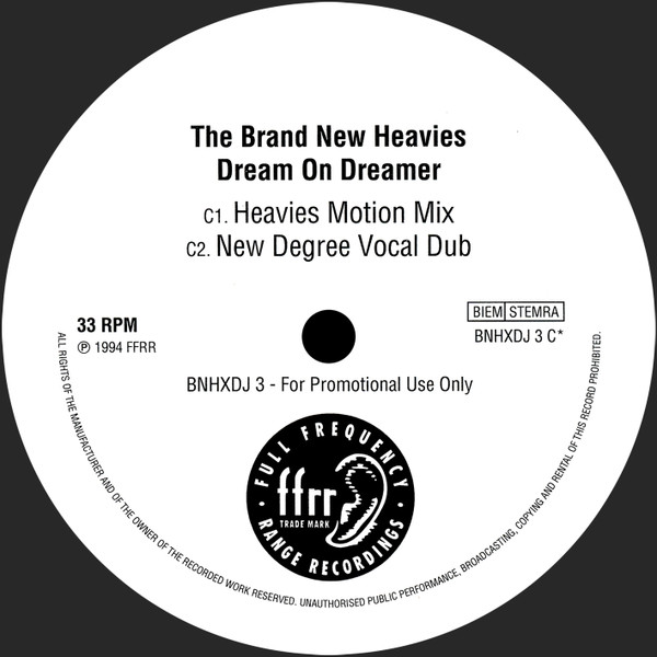 The Brand New Heavies - Dream On Dreamer | FFRR (BNHXDJ 3) - 3