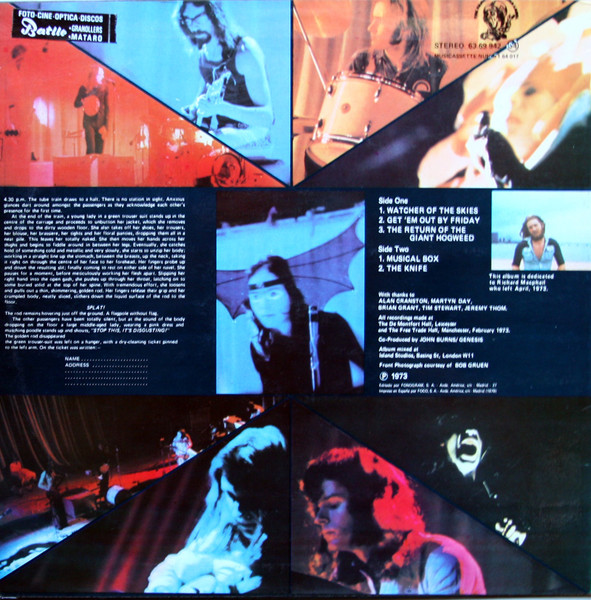 Genesis - Live | Charisma (63 69 942) - 2
