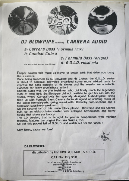 DJ Blowpipe Feat. Carrera Audio - Formula Bass | Don Q Records (DQ 018) - 2