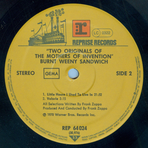 The Mothers - 2 Originals Of The Mothers Of Invention | Reprise Records (REP 64 024) - 4