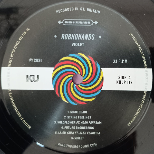 Robohands - Violet | KingUnderground Records (KULP 112) - 3