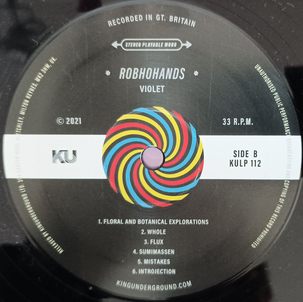 Robohands - Violet | KingUnderground Records (KULP 112) - 4