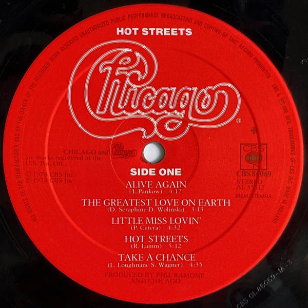 Chicago - Hot Streets | CBS (CBS 86069) - 5