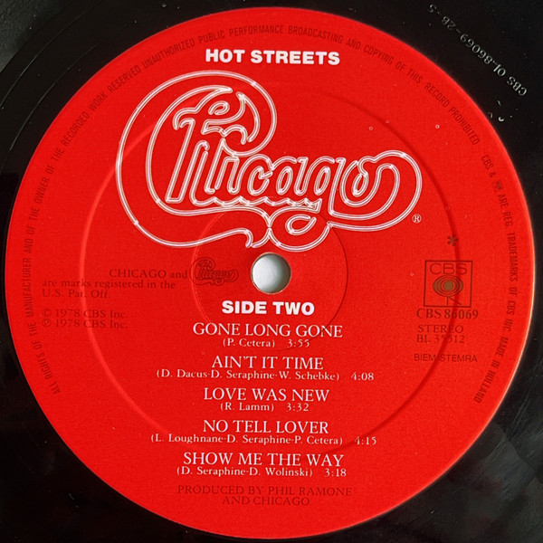 Chicago - Hot Streets | CBS (CBS 86069) - 6