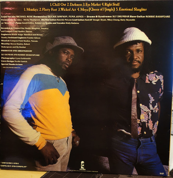 Black Uhuru - Chill Out | Island Records (ILPS 9701) - 2