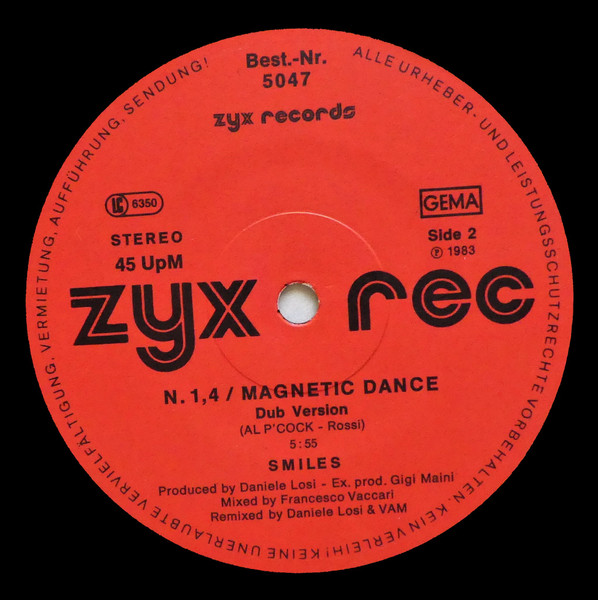 Smiles - N. 1,4 / Magnetic Dance | ZYX Records (5047) - 4