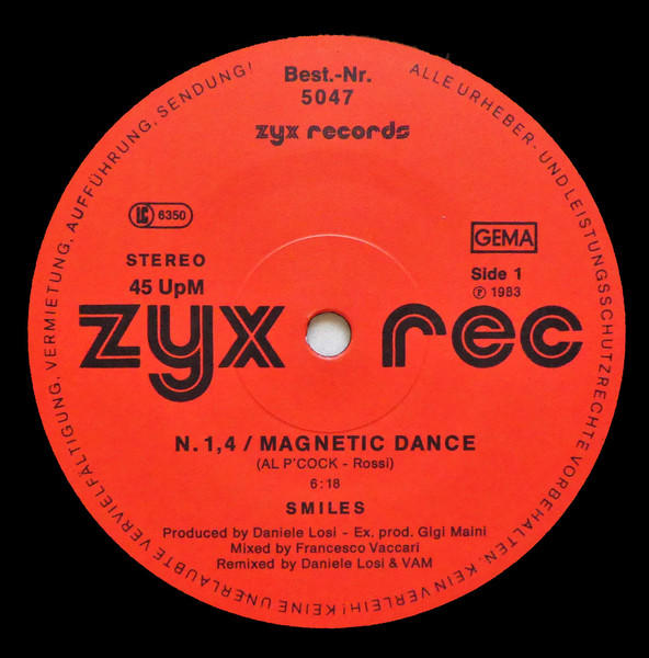 Smiles - N. 1,4 / Magnetic Dance | ZYX Records (5047) - 3