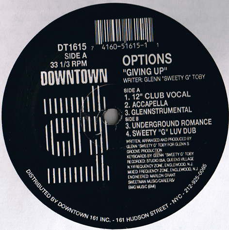 Options - Giving Up | Downtown 161 (DT1615)