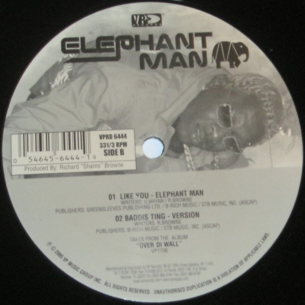 Elephant Man - Shake Dat Ass / Like You | VP Records (VPRD-6444) - 2 Elephant Man - Shake Dat Ass / Like You | VP Records (VPRD-6444) - 2