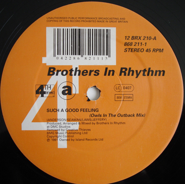 Brothers In Rhythm - Such A Good Feeling | 4th & Broadway (12 BRX 210)