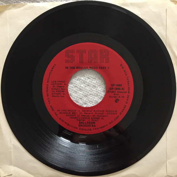 Ballroom Orchestra - In The Medley Mood | Les Disques Star Records (OP-1945) - main