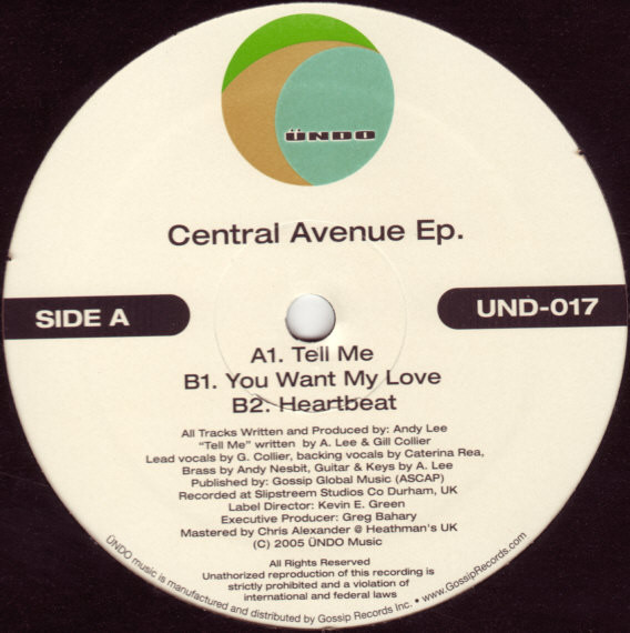 Andy Lee - Central Avenue EP | Ündo Music (UND-017) - main