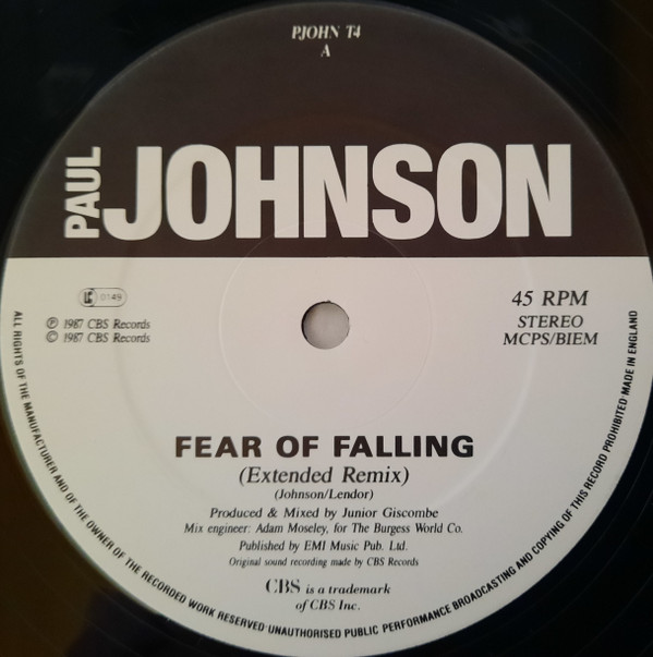 Paul Johnson - Fear Of Falling | CBS (PJOHN T4) - 2